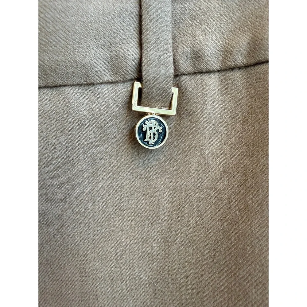 Tory Burch‎ Camel Color Wool Dress Pants Size 2 Elevated Basics Old Money